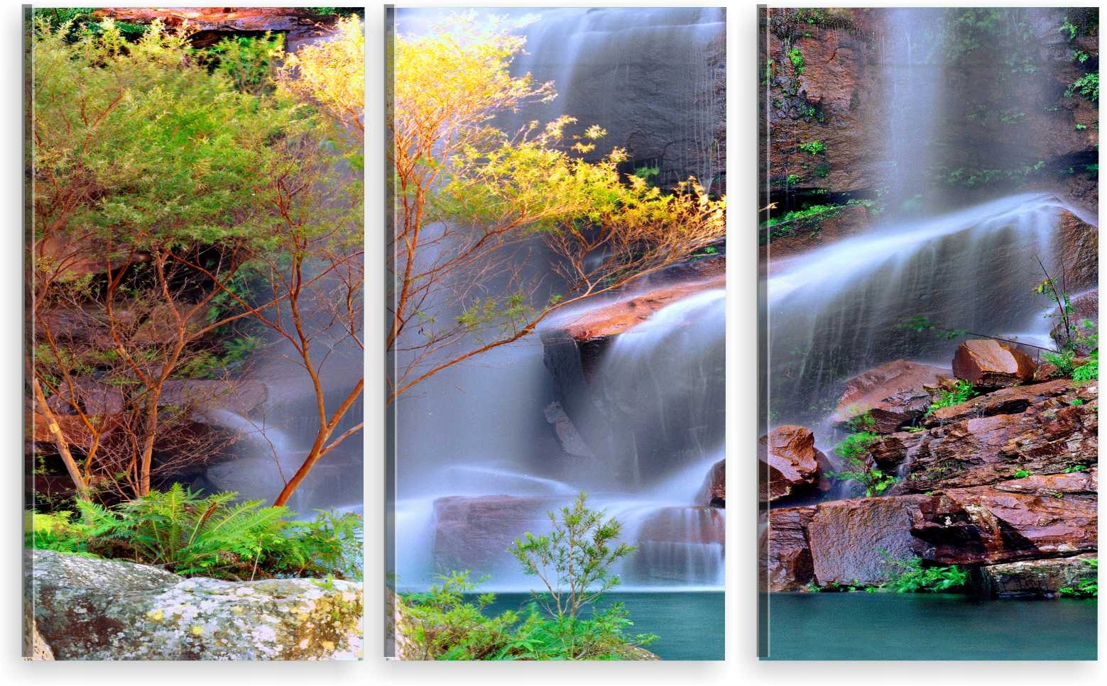 

Tryptyk Obraz Na Ścianę Wodospad Las 800 Wzorów