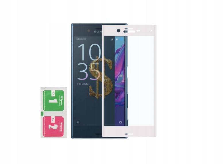 

Szkło Hartowane 3D 9H Białe Sony Xperia X F5121