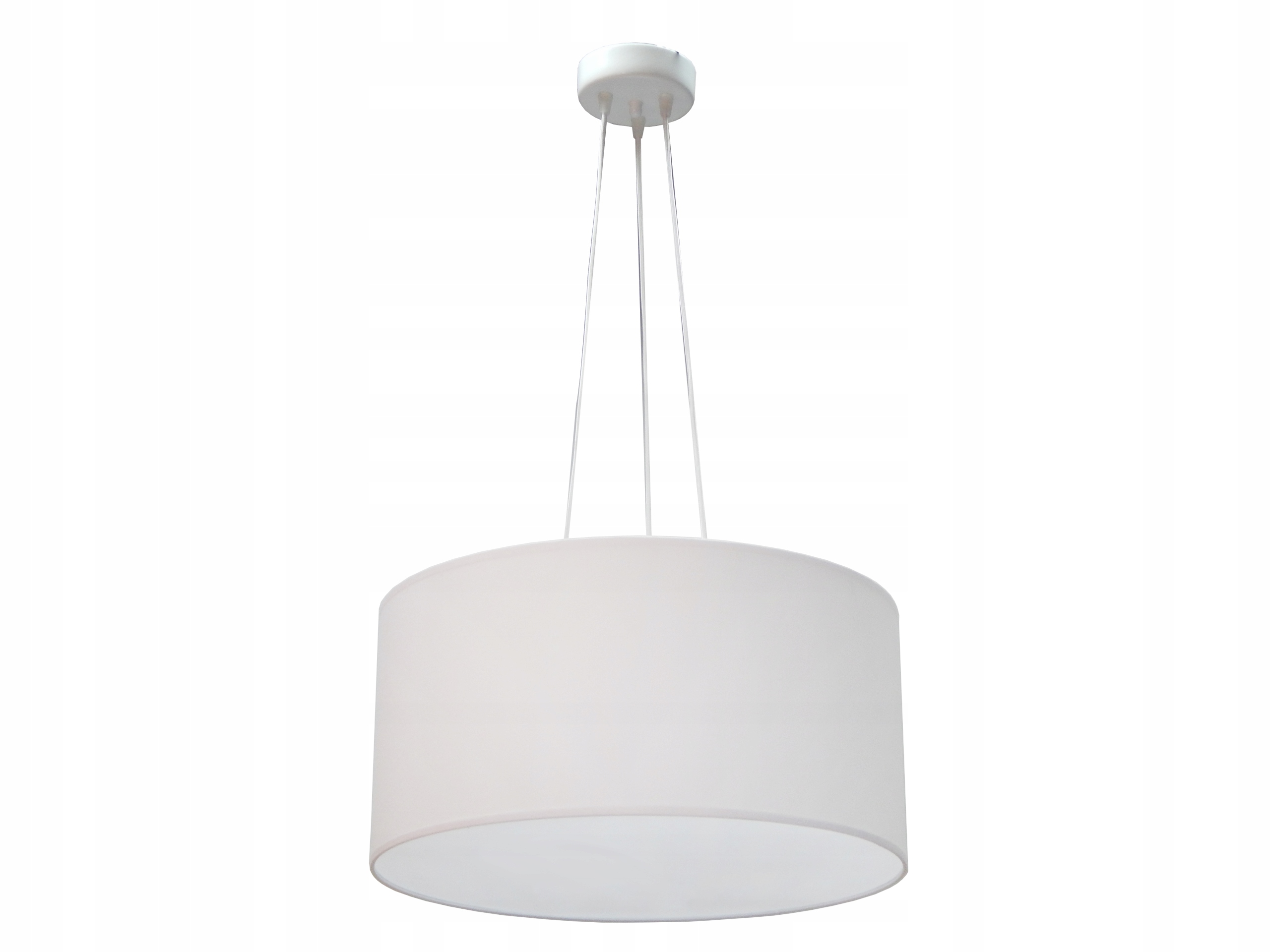 Duża Lampa Wisząca Do Salonu Na Trzy Żarówki Abażur 50CM Regulowana Led E27