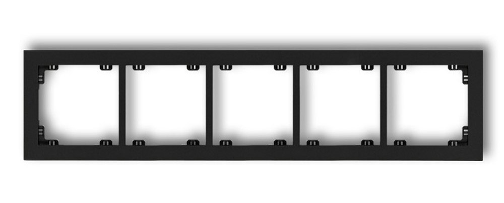 

Karlik Deco Ramka Pięciokrotna Czarna 12DR-5