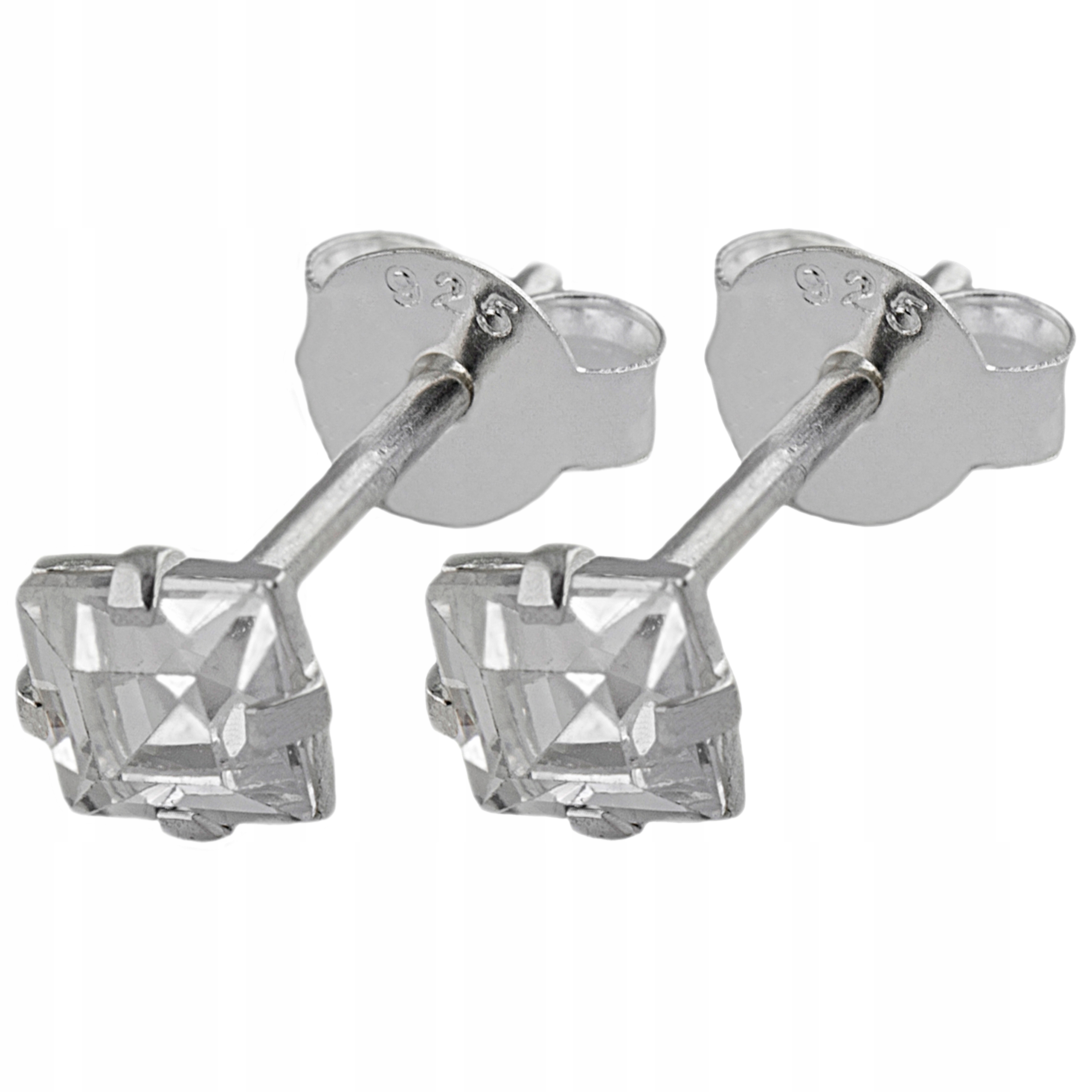 

Versil kolczyki sztyft cyrkonie crystal srebro 925
