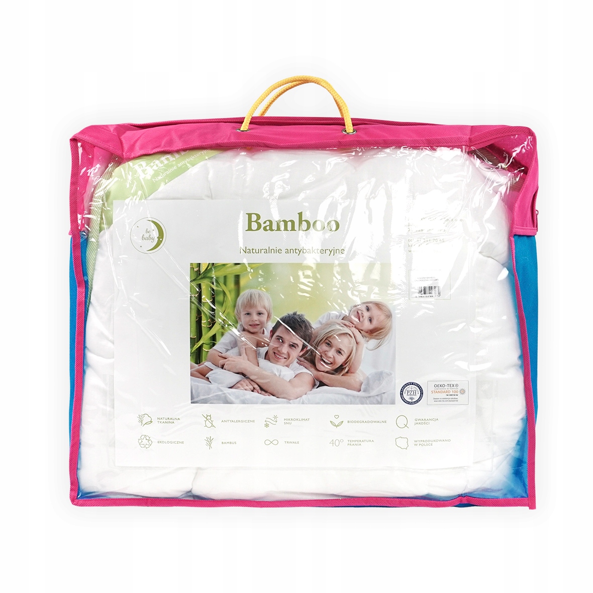 BAMBUSOWA Polska kołdra 100x160 cm całoroczna Długość 160 cm