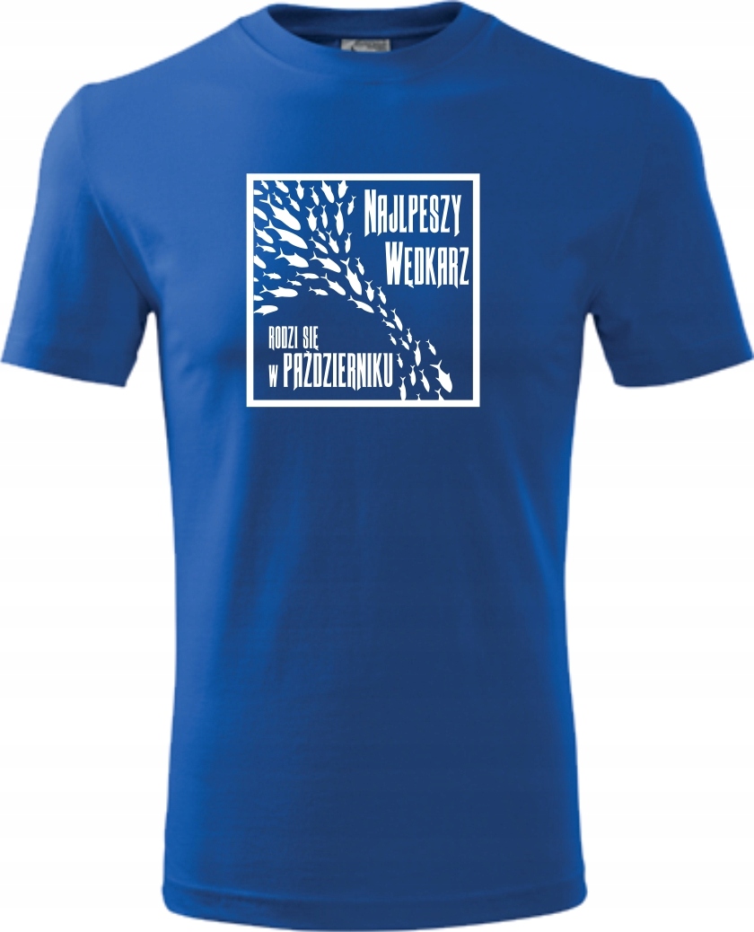 

Koszulka z nadrukiem Najlepszy Wędkarz październik