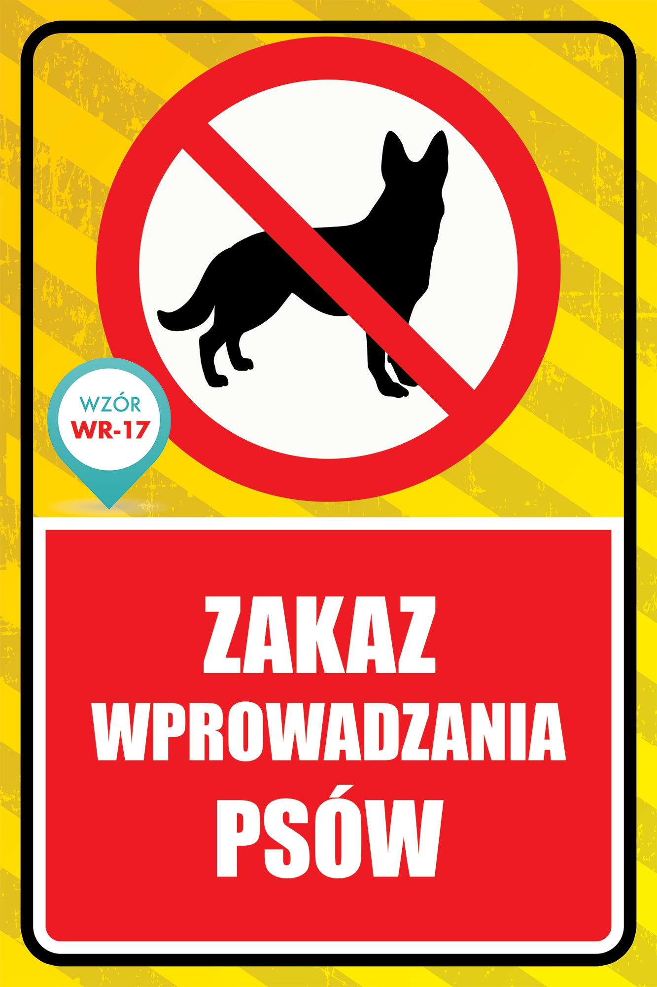 ZAKAZ WPROWADZANIA PSÓW TABLICZKA 40x27 tablica Marka inny