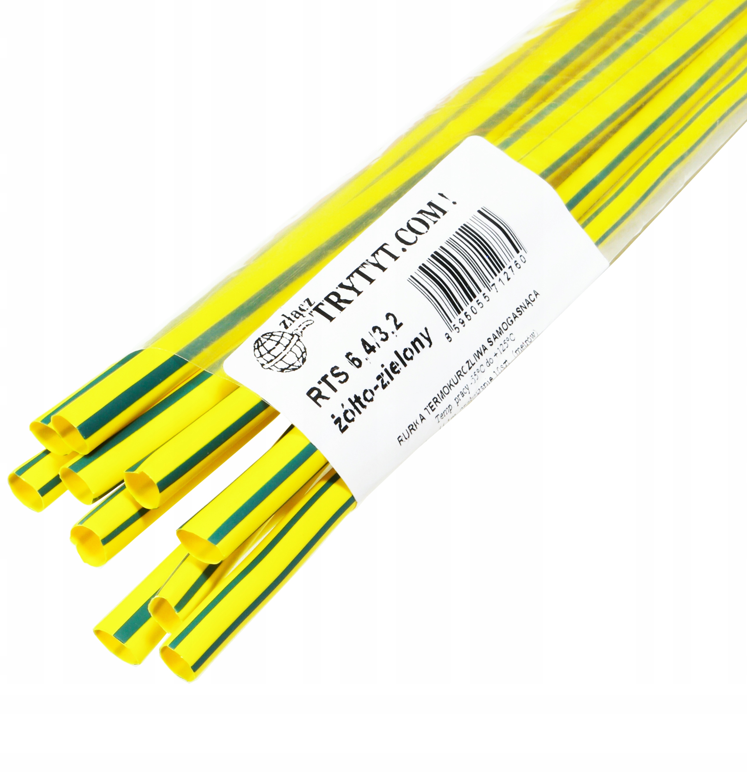 RURKA KOSZULKA TERMOKURCZLIWA 6,4 3,2 10szt ż/o