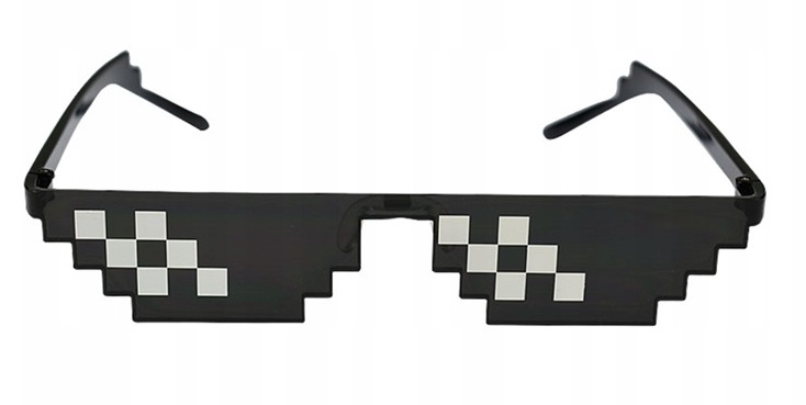 

Okulary Thug Life Pixel 8BIT Prezent Impreza z PL2