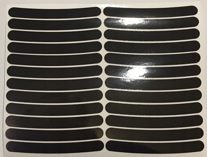 ODBLASKOWE naklejki odblask na koło rower, motor Cechy dodatkowe odblaskowe odporne na warunki atmosferyczne