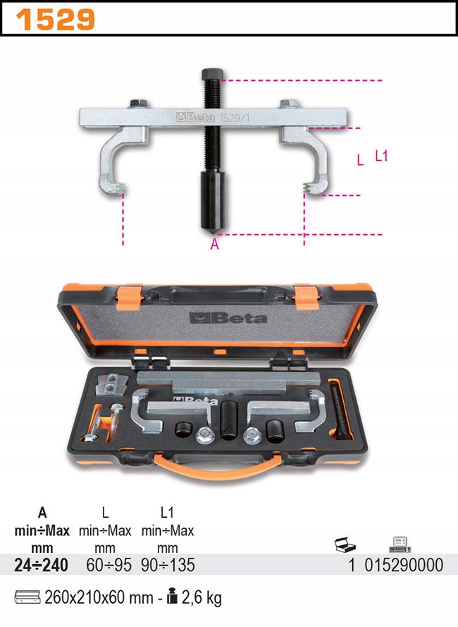 ŚCIĄGACZ KÓŁ PASOWYCH WIELOROWKOWYCH BETA 1529 Kod producenta 1529