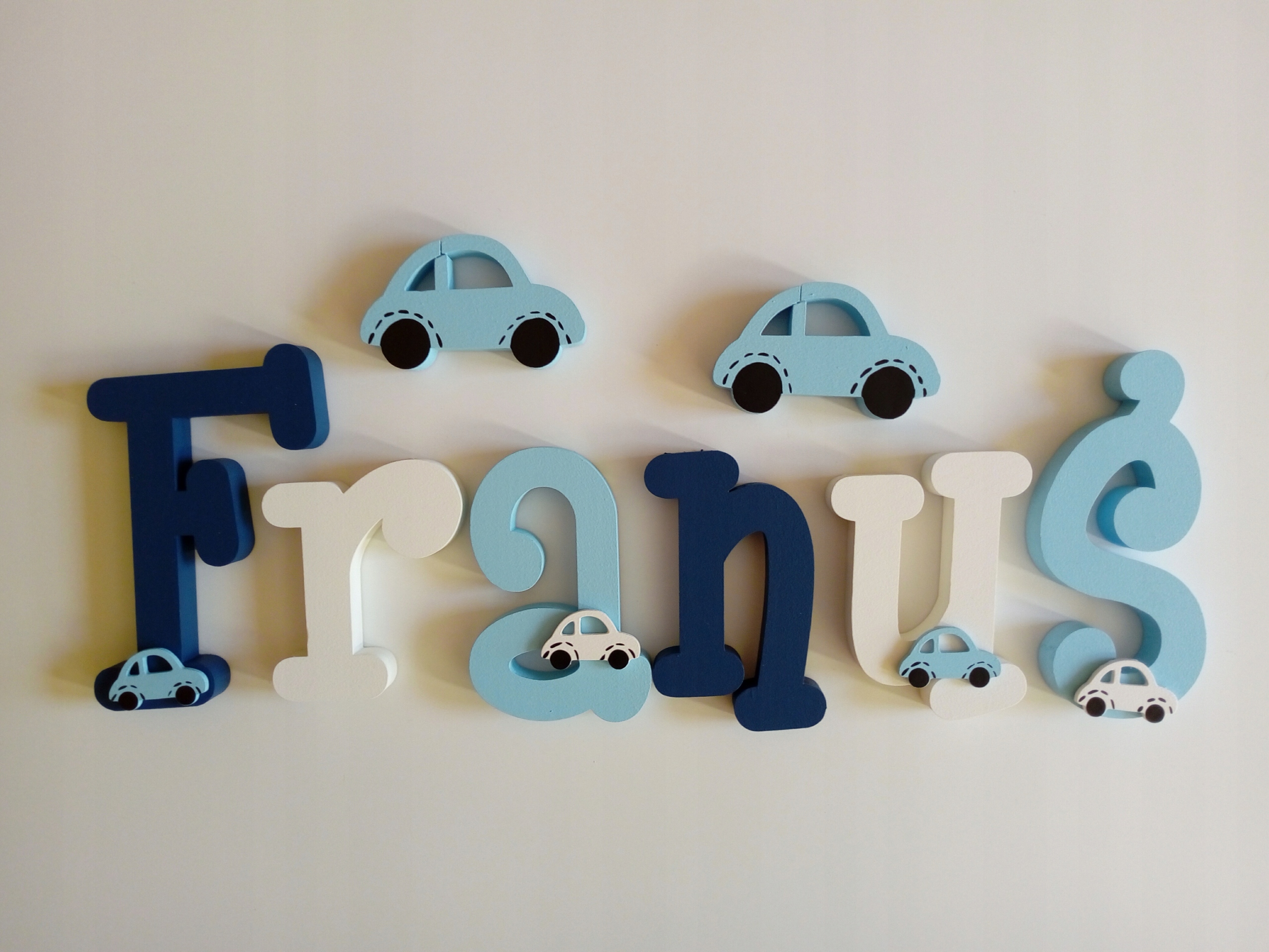 20CM LITERKI NA ŚCIANĘ 3D IMIĘ DZIECKA 6 literowe Płeć Chłopcy Dziewczynki