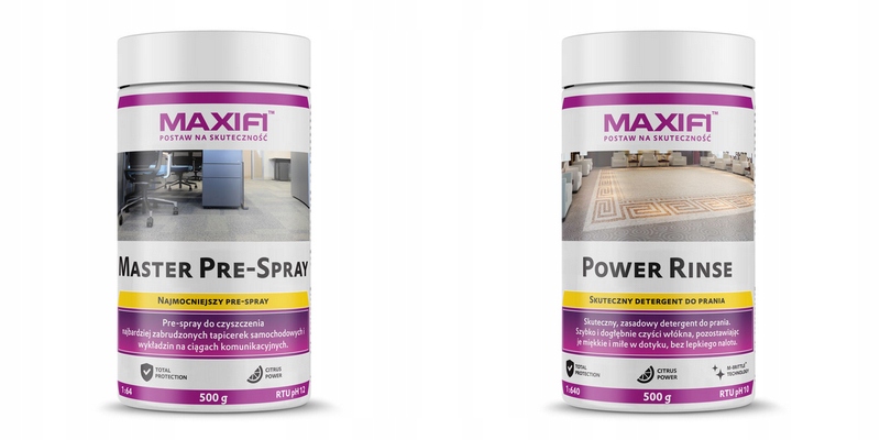 

Maxifi Zestaw Master prespray +Power Rinse płukani