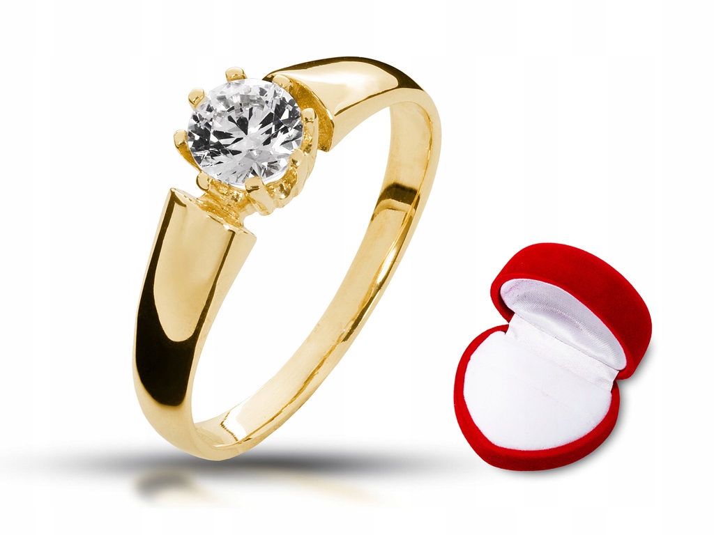 

ABgold pierścionek zaręczynowy klasyczny trwały