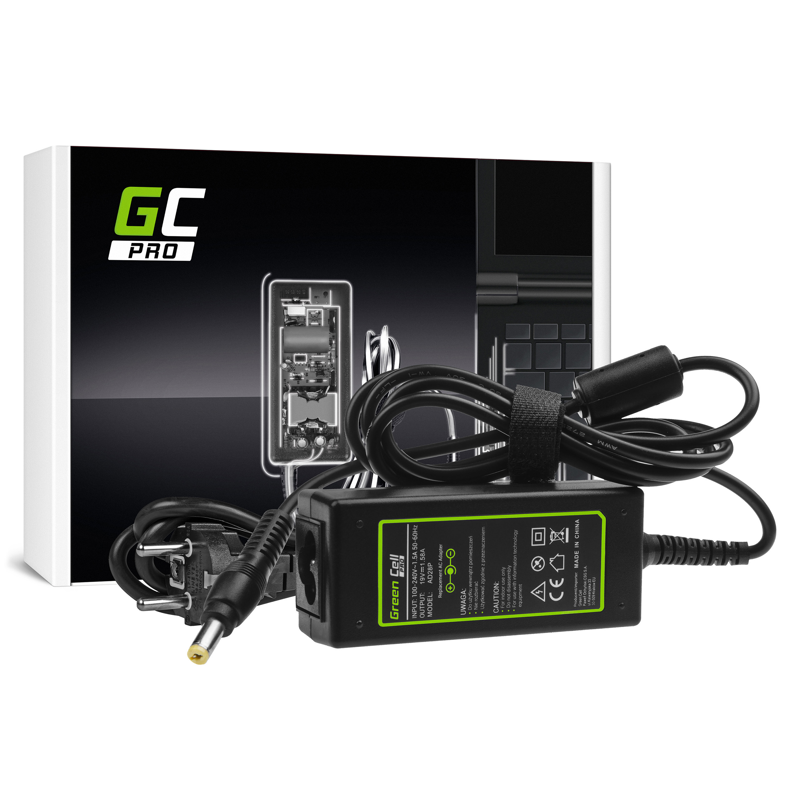 

Zasilacz Ładowarka do Acer 19V 1.58A 30W 5.5-1.7mm