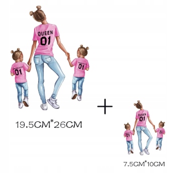 TERMO NAKLEJKA APLIKACJA NAPRASOWANKA MAMA 2- CÓRKI B22