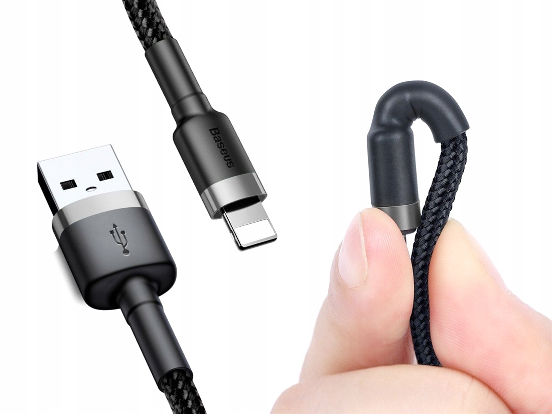 

Baseus Wytrzymały Sznurowany Kabel Lightning 300CM