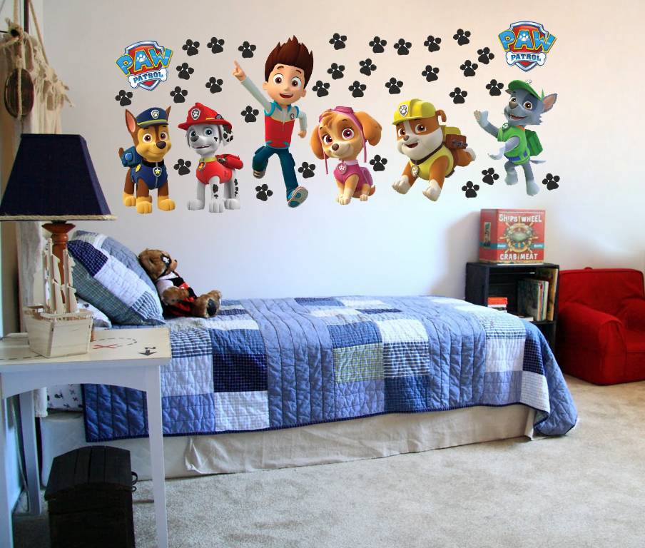 PSI PATROL naklejki ścienne - mega zestaw 160cm!!! Bohater inny