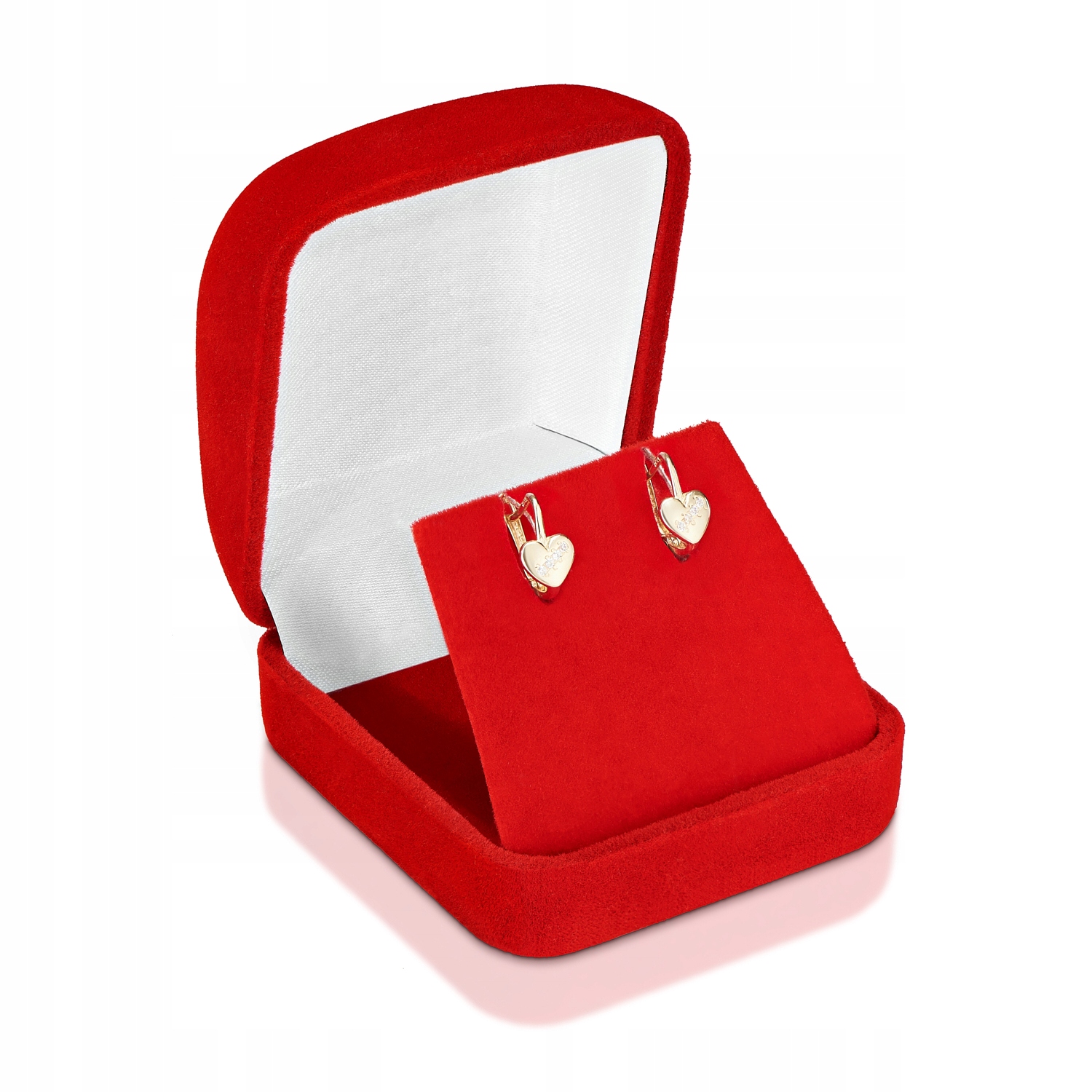 ZŁOTE KOLCZYKI SERCE ZŁOTO 585 14K 2373-3 Kod producenta 2373-3-585