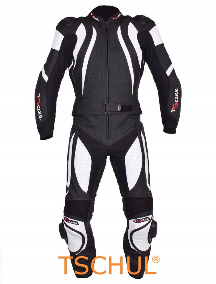 TSCHUL 545 - SKÓRZANY KOMBINEZON Z GARBEM - r. 48 Producent Tschul