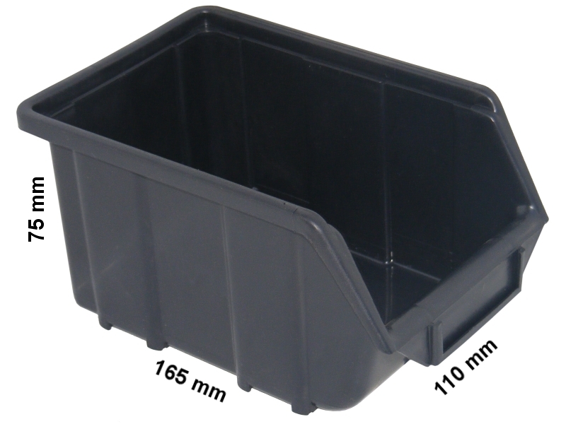Pojemnik magazynowy - Ecobox mały | Czarny — 17