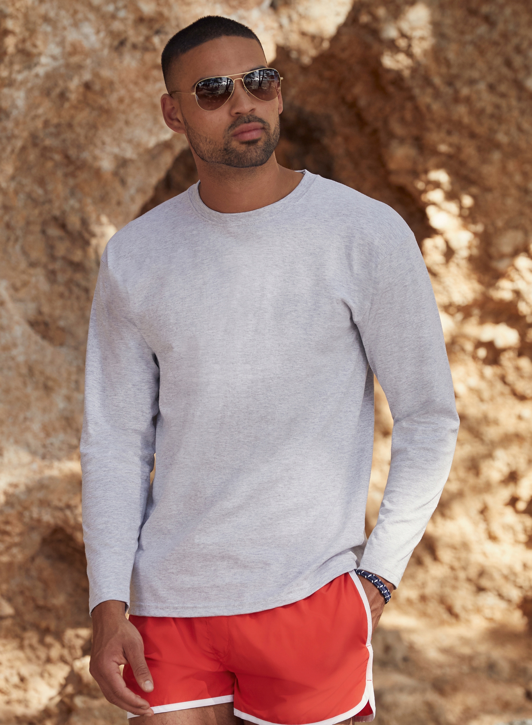 Fruit - Koszulka z długim rękawem Value dark L Model Long Sleeve T