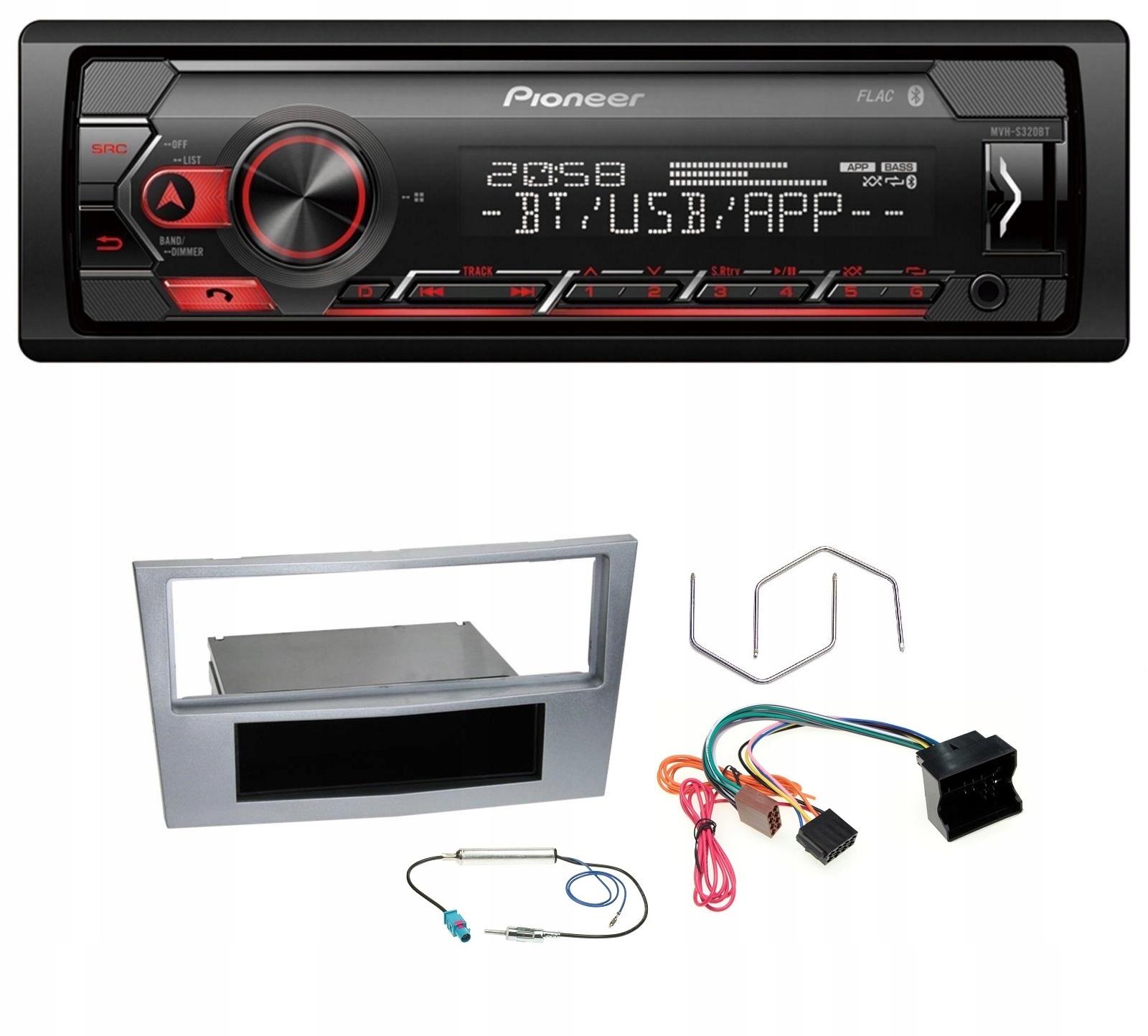 Rádio MP3 Usb Bluetooth Opel Astra H Corsa D Zafira B Pioneer MVH-S320BT