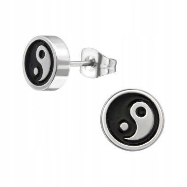 

Kolczyk stalowy 316L Yin Yang wkręt Sztuka