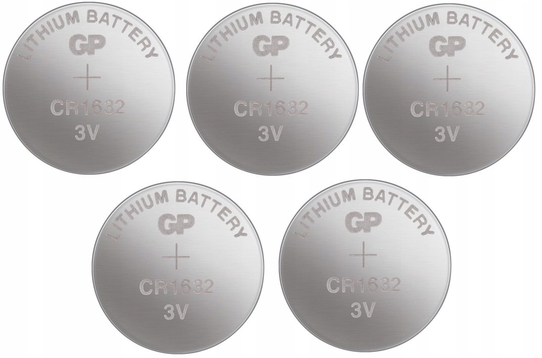 

5 x Bateria litowa Gp CR1632 3V LiMnO2 pilot