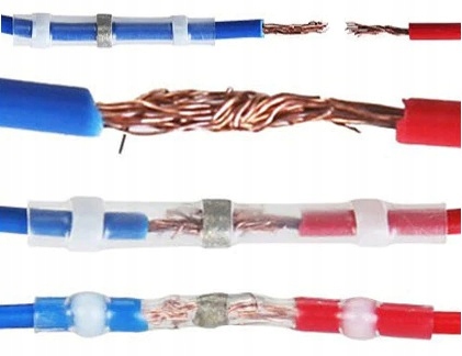 RURKA ZŁĄCZKA TERMO IZOLACJA Z CYNĄ 4-6 mm2 50szt Materiał polichlorek winylu (PVC)