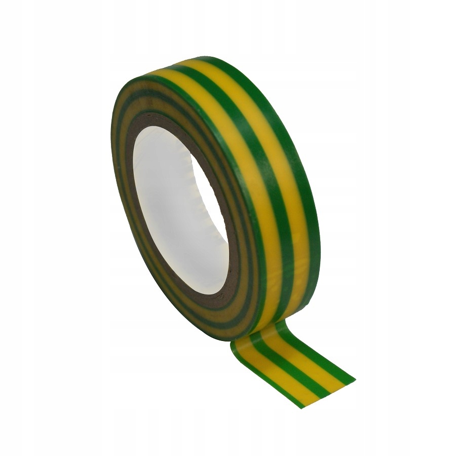 TAŚMA IZOLACYJNA IZOLACJA PVC 10M ŻÓŁTO - ZIELONA
