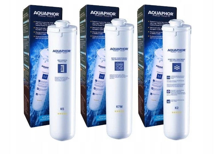 

Komplet Wkładów Aquaphor K2 K5 K7M Morion Osmoza