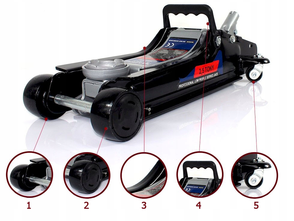 PODNOSNIK SAMOCHODOWY LEWAREK 2 5 T KOBYLKI 3T Weight with packaging 13 kg