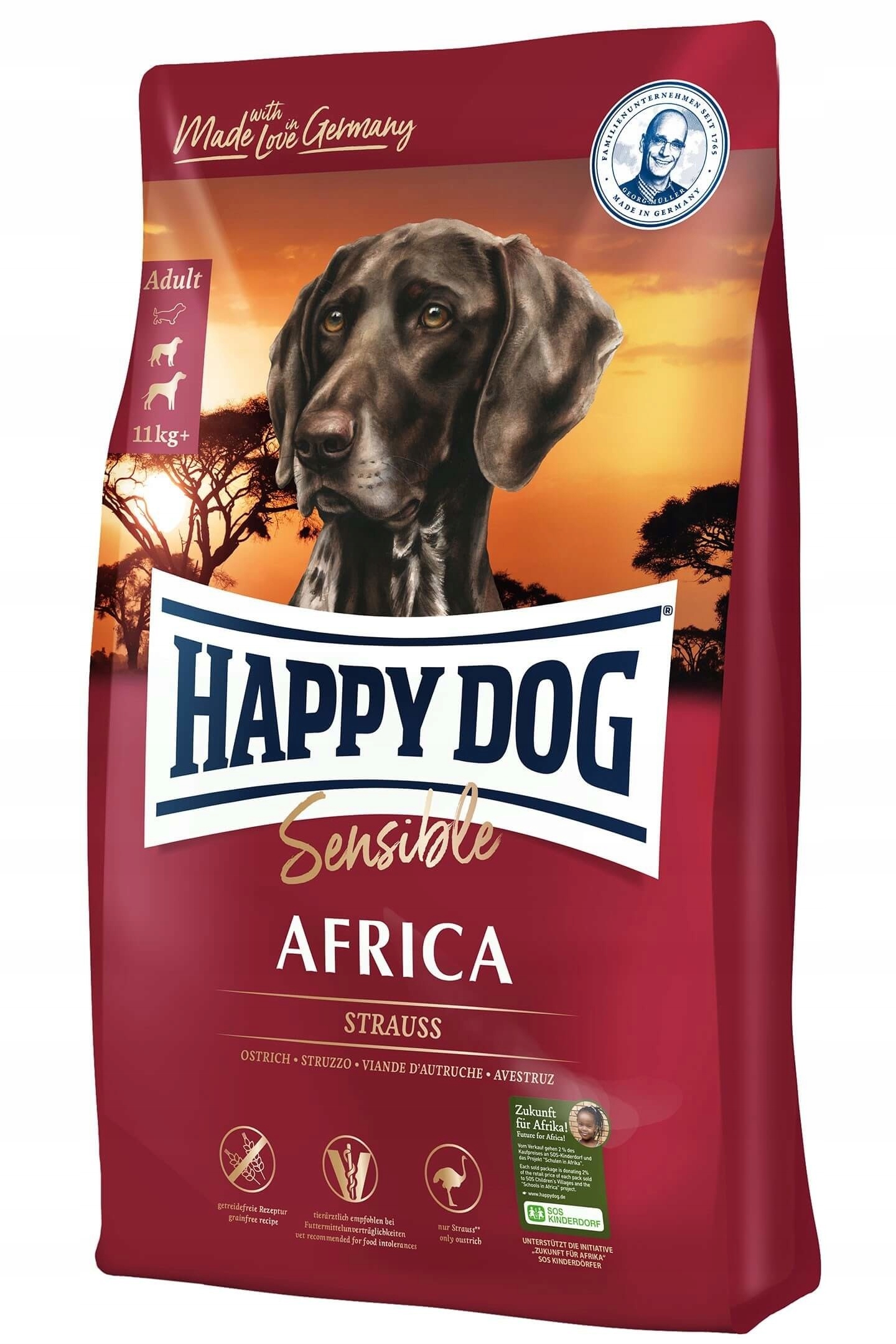 HAPPY DOG KARMA SENSIBLE AFRICA 12,5 KG