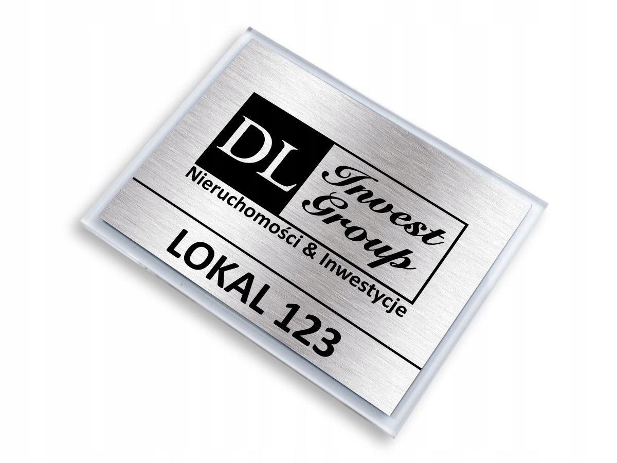 Tablica reklamowa, informacyjna 20x15 na szkle akr