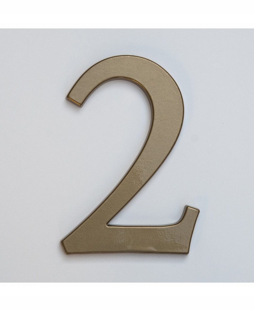 NUMER DOMU,CYFRY NA DOM, LITERY ZŁOTY ALUMINIUM Kod producenta 1