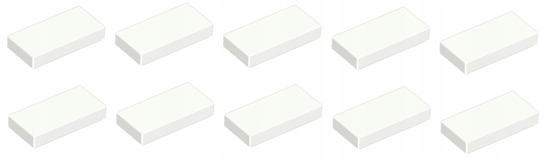 Lego ru. гл. 1x2 белый 3069b 10x НОВЫЕ O127