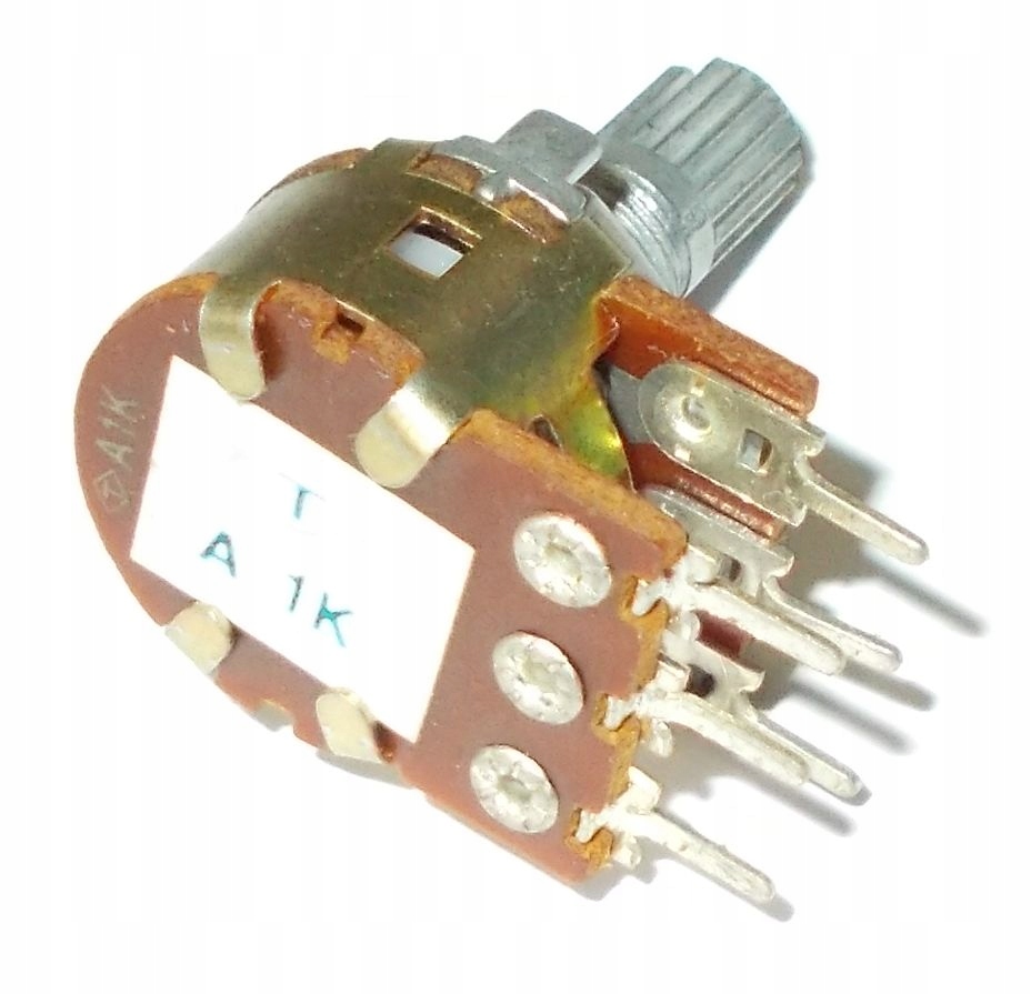 

Potencjometr Obrotowy 2x 1k A1k 5szt=6zł (3832)