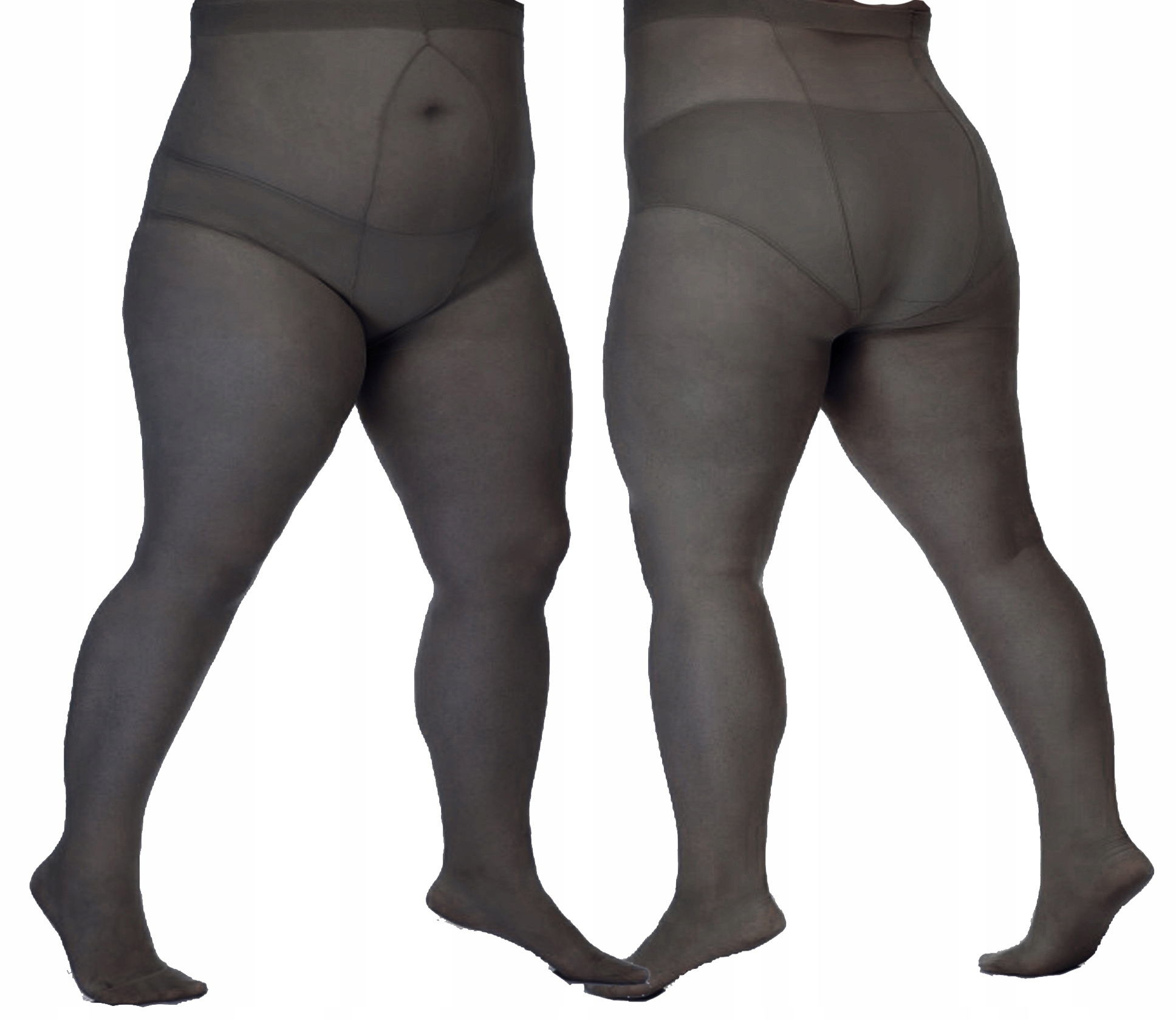 

2 XXL Rajstopy Lida 40den, grafit , biodra -170