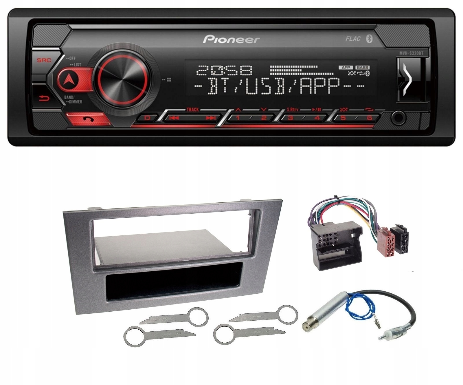 Rádio Aux MP3 Usb Bluetooth Ford Mondeo MK3 2003-2007 Pioneer MVH-S320BT