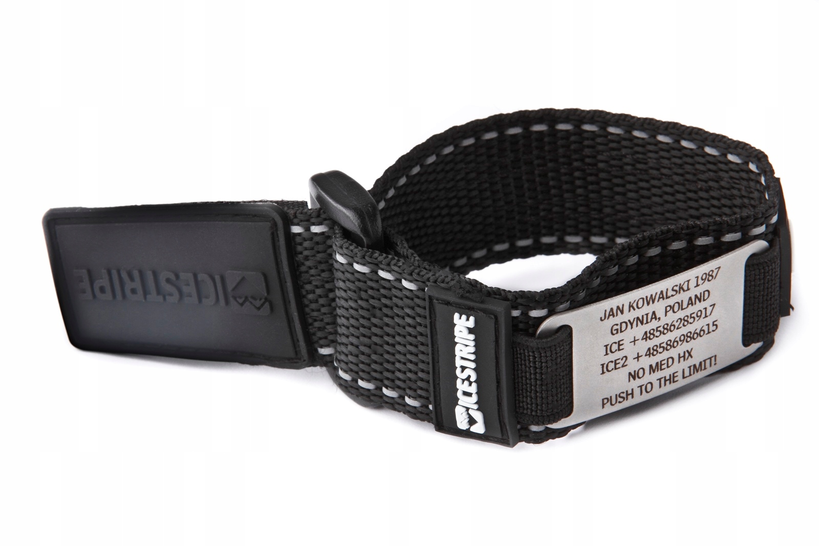 OPASKA NA RĘKĘ SOS BEZPIECZEŃSTWA RATUNKOWA ID ICE