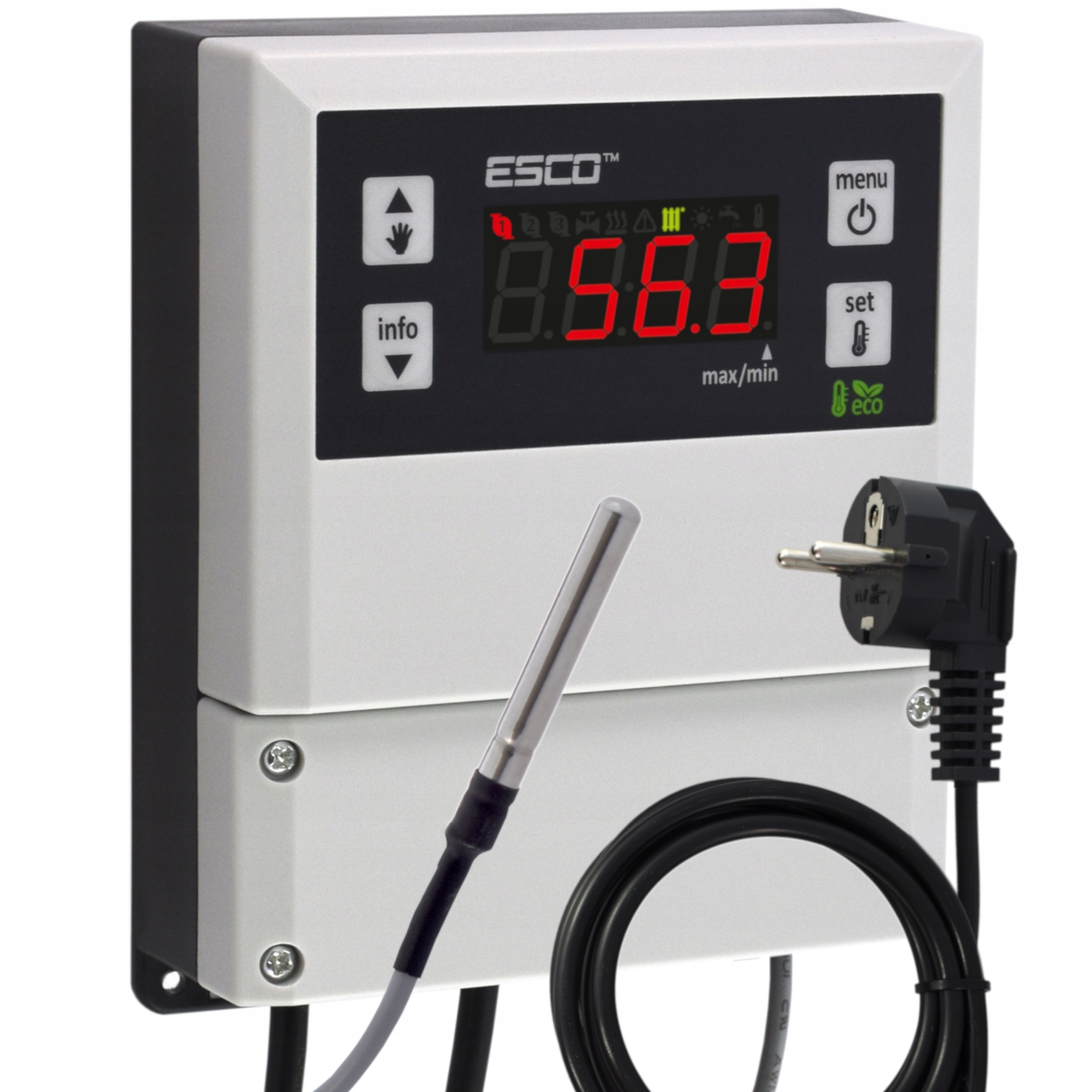 

Sterownik regulator termostat pompy C.o. obiegowej