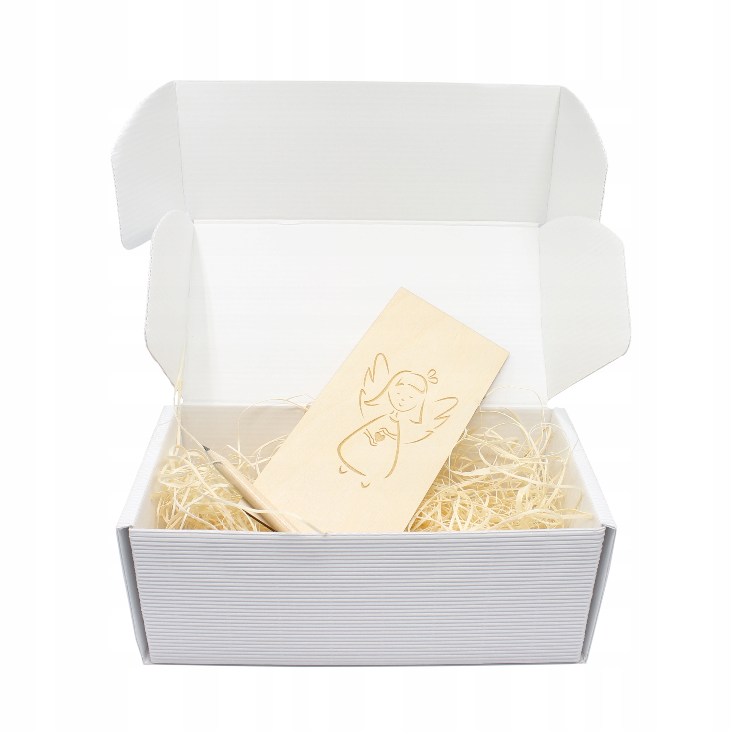 ANIOŁEK ANIOŁ Stróż Figurka Prezent Komunia Kolor biały