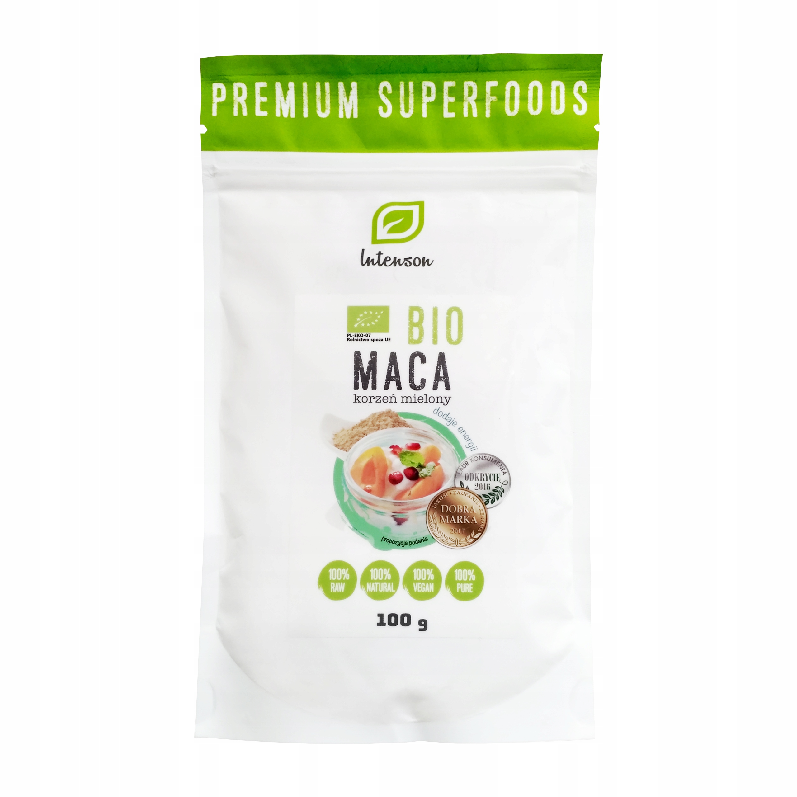 INTENSON BIO MACA 100 г ЭКО порошок корня