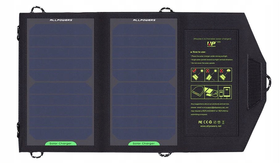 Nabíjačka Usb solárny panel skladacia 10W taška