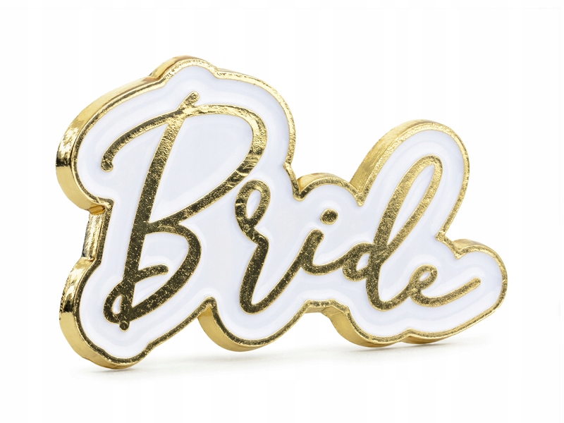 

Przypinka Bride złota przypinki wieczór panieński