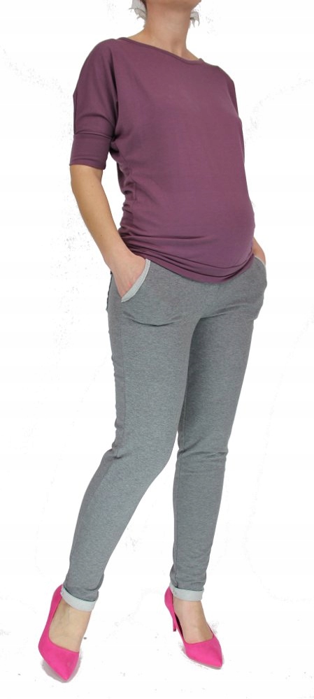 nowość dresowe SPODNIE CIĄŻOWE kieszenie SUPER S Wzór dominujący bez wzoru