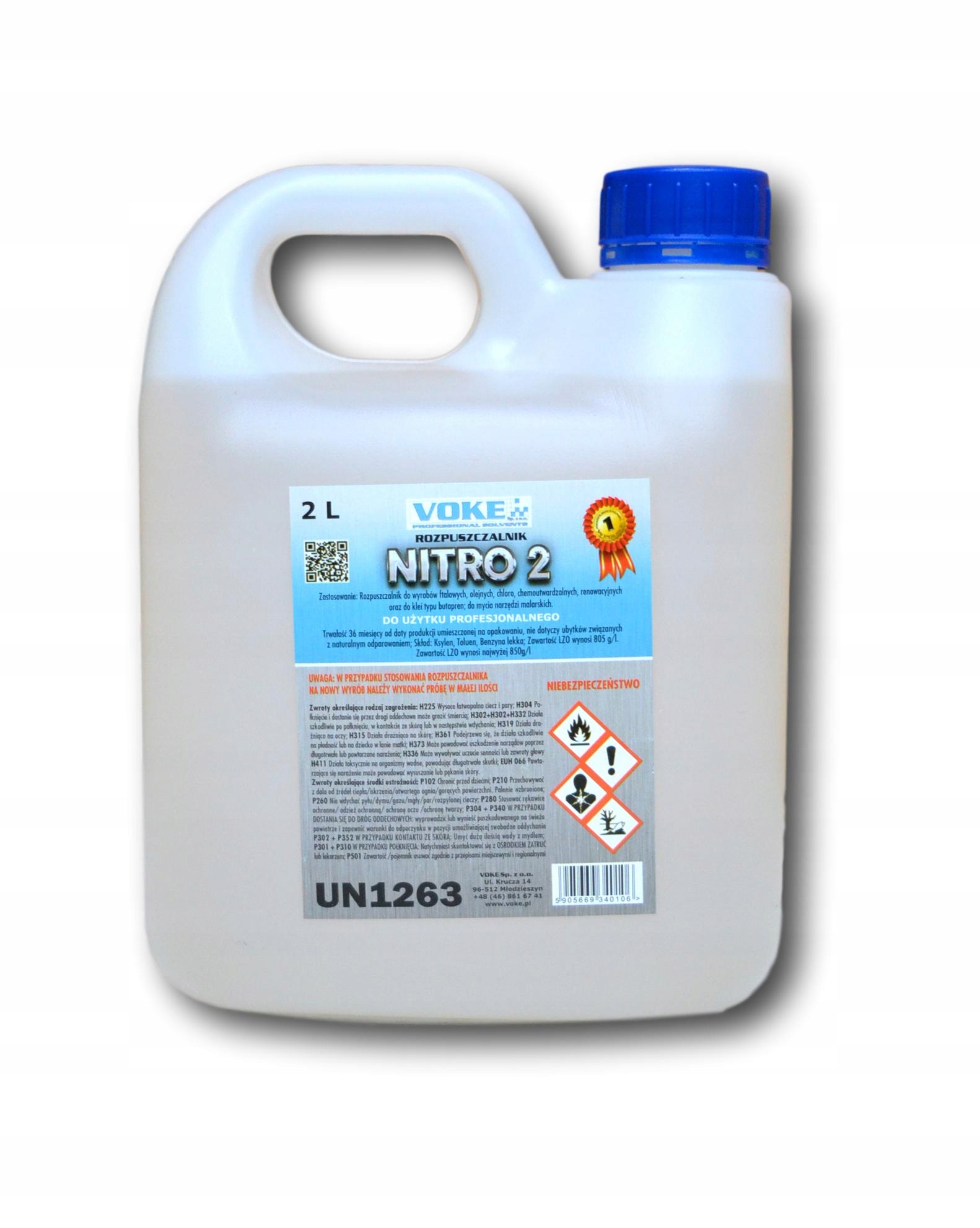 

Voke Rozpuszczalnik Nitro 2 Rozcieńczalnik 2L