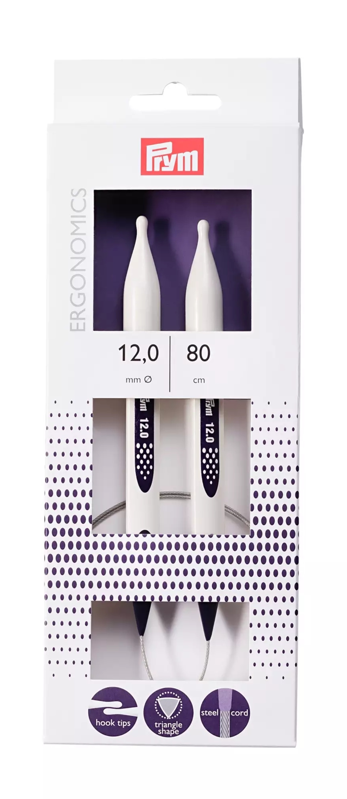 Dráty Na Vlasci Prym Ergonomics 80 cm 12 mm 215814