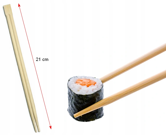PATYCZKI BAMBUSOWE DO SUSHI 8 par (16 sztuk) Marka inna