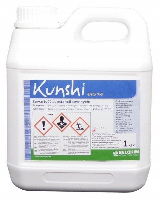 

Kunshi 625WG 1kg Choroby Zaraza Alterioza Ziemniak