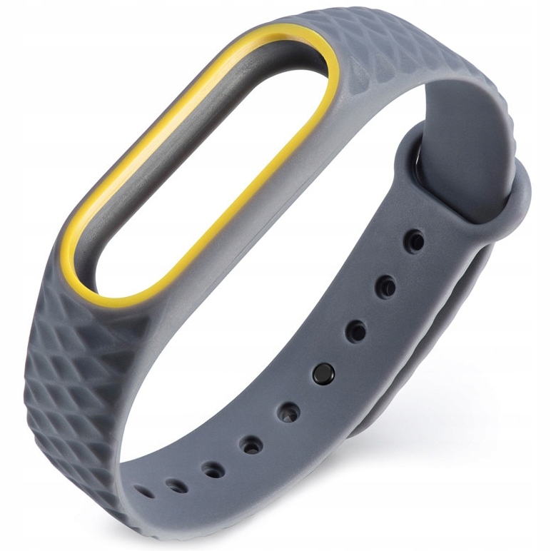 

Xiaomi MI BAND2 pasek opaska zamienna Szaro-żółta