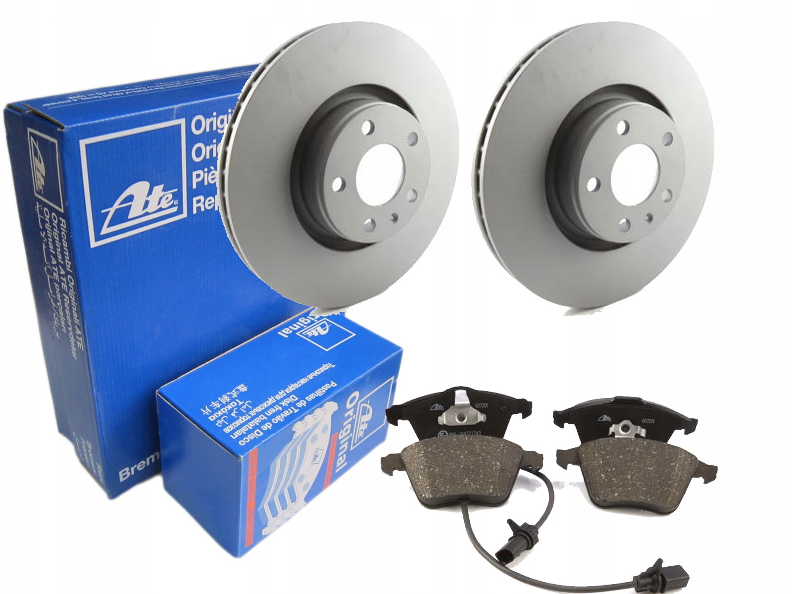 Диски колодки ATE передня AUDI A6 C6 321MM